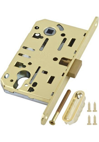 Защёлка магнитная под ключевой цилиндр AGB MEDIANA POLARIS с ответной планкой (золото блестящее) B061035003+В014020503 Защёлка магнитная под ключевой цилиндр AGB MEDIANA POLARIS с ответной планкой (золото блестящее) B061035003+В014020503