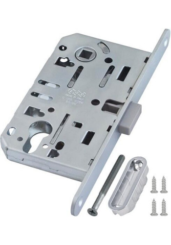 Защёлка магнитная под ключевой цилиндр AGB MEDIANA POLARIS с ответной планкой (хром блестящий) B061035006+В014020506 Защёлка магнитная под ключевой цилиндр AGB MEDIANA POLARIS с ответной планкой (хром блестящий) B061035006+В014020506