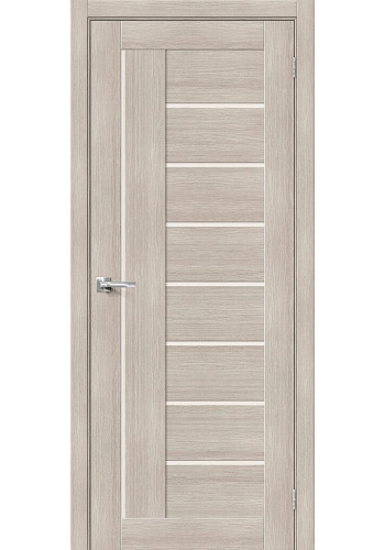 Межкомнатная дверь Браво-29, со стеклом, цвет Cappuccino Melinga Межкомнатная дверь Браво-29, со стеклом, цвет Cappuccino Melinga