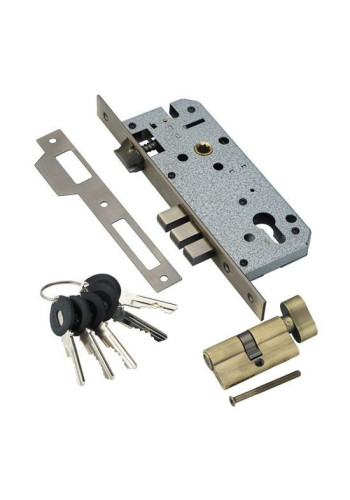 Замок с секретным цилиндром Adden Bau Lock 4585 5-60B D Бронза